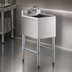 Thumbnail image #3 for Steel Works Stainless One Compartment Underbar Hand Sink, 14-1/2