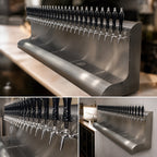 Thumbnail image #3 for Perlick Corporation 3076-25 25-Faucet Wall-Mount Air-Cooled Draft Beer Dispensing Tower, 75-Inch Stainless Steel