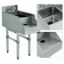 Thumbnail image #3 for Advance Tabco Underbar Basics 18-Inch Freestanding Stainless Steel Blender Station with Dump Sink and Deck-Mount Faucet