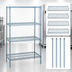 Thumbnail image #3 for Quantum 30 Inch W x 21 Inch D x 54 Inch H Stationary Wire Shelving Starter Kit