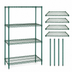 Thumbnail image #3 for Quantum 4-Shelf Stationary Wire Shelving Starter Kit, 42