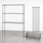 Thumbnail image #3 for Quantum WR74-2172S Wire Shelving Starter Unit, 72"W x 21"D x 74"H, 4-Shelf, 304 Stainless Steel