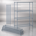 Thumbnail image #3 for Quantum Gray Epoxy Wire Shelving Starter Kit, 72 x 36 x 54 in, 4 Shelves, 600-800 lb. Capacity