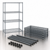 Thumbnail image #3 for Quantum Wire Shelving Starter Kit, 60-Inch W x 36-Inch D x 63-Inch H, Gray Epoxy Antimicrobial Finish