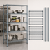 Thumbnail image #3 for Quantum 54 x 18 x 54 Inch Stationary Wire Shelving Starter Kit with 4 Shelves, Gray Epoxy Finish