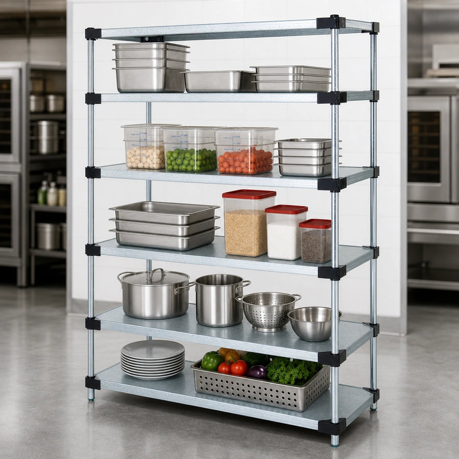 Five Solid Shelves