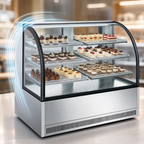 Thumbnail image #3 for Hurakan 50-Inch Curved Glass Full-Service Refrigerated Bakery Display Case