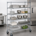 Thumbnail image #3 for Metro Super Erecta Super Adjustable 5-Shelf Wire Stem Caster Cart, 60 x 21 x 67-7/8 Inches, Chrome