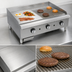 Thumbnail image #3 for 48-Inch Countertop Gas Griddle with 1-Inch Half Smooth/Half Grooved Steel Plate