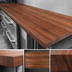 Thumbnail image #3 for John Boos Boos Block American Black Walnut Kitchen Countertop with Varnique Finish, Flat No-Backsplash, 144 x 42 x 3 Inch