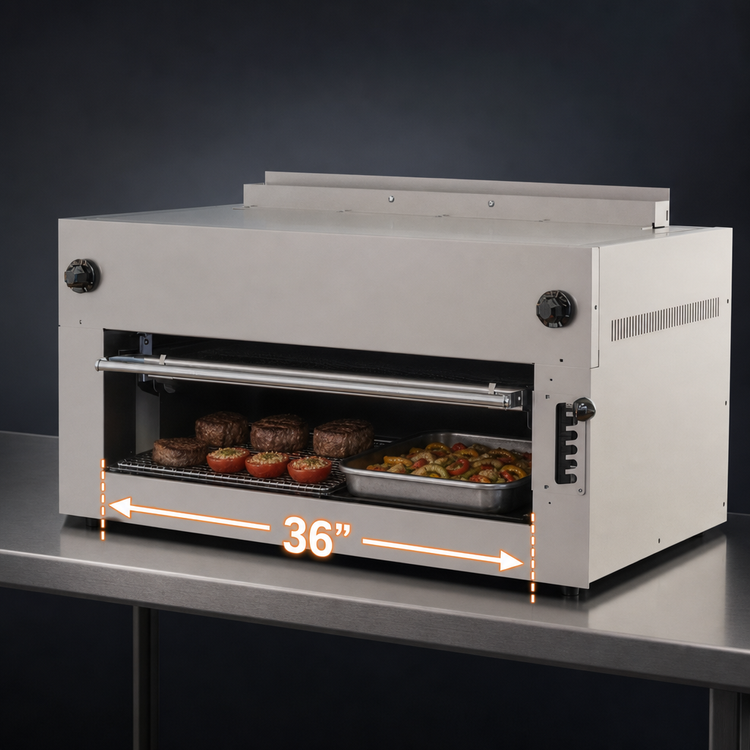 Product image #3 for Vulcan 36-Inch Electric Salamander Broiler, 480V, 3-Phase, Field Convertible to 1-Phase