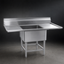 Thumbnail image #3 for Eagle Spec-Master Stainless Steel 1-Compartment Sink with Left and Right Drainboards, 66