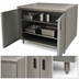 Thumbnail image #3 for Advance Tabco Special Value Series Enclosed Stainless Steel Work Table with Cabinet Base and Hinged Doors, 36 x 24 Inches