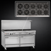 Thumbnail image #3 for Southbend Ultimate 60-Inch Gas Restaurant Range with 9 Burners and 2 Standard Ovens