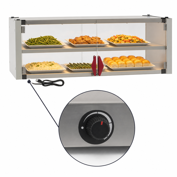Product image #4 for Metro Super Erecta Hot 48 Inch x 18 Inch Enclosed Heated Shelf Kit, 120V