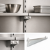 Thumbnail image #3 for Eagle Group 21-Inch Double Knob Stainless Steel Shelf Bracket for Cantilever Shelving