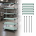Thumbnail image #3 for Quantum 5-Shelf Solid Stainless Steel Shelving Starter Kit, 24 x 24 x 74 Inches