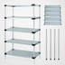 Thumbnail image #3 for Quantum Solid Shelving Starter Kit, 42 x 21 x 86 Inches, 5 Solid Shelves