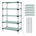 Thumbnail image #3 for Quantum 36 Inch Wide Solid Stainless Steel Shelving Starter Kit, 5-Shelf Stationary Unit