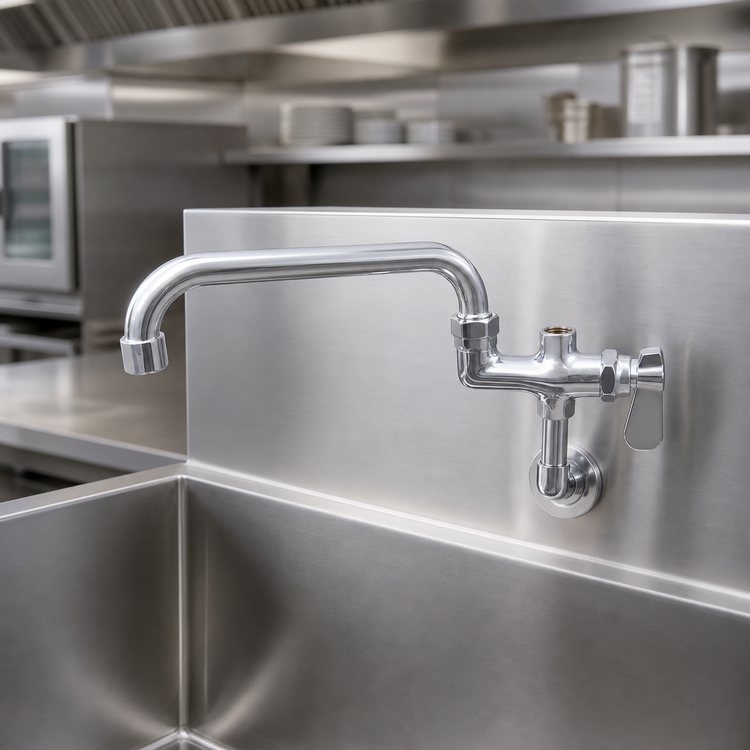 Product image #3 for John Boos Lead-Free Add-On Faucet with 14-Inch Swing Spout