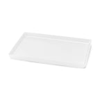 Thumbnail image #1 for Steelite Delfin, Supermarket DFTRC1410LT020 Rectangular Melamine Display Tray, 14" x 10" x 1", White