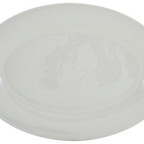 Thumbnail image #1 for ATSMFG Stone Mountain STM-REC-12 ATS MFG Ceramic Oval Platter, 10-1/4"W x 7"D x 1-1/10"H, Rolled Edge