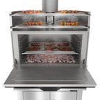 Thumbnail image #2 for Koolmore KM-CHO35-SS-TR Commercial Charcoal Oven, Stainless Steel, 3 Racks, 11.02 lb Capacity