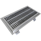 Thumbnail image #1 for IMC/Teddy ASFT18-19-SG Anti-Splash Stainless Steel Floor Trough with Subway Grating, 228"W x 18"D x 6" Deep