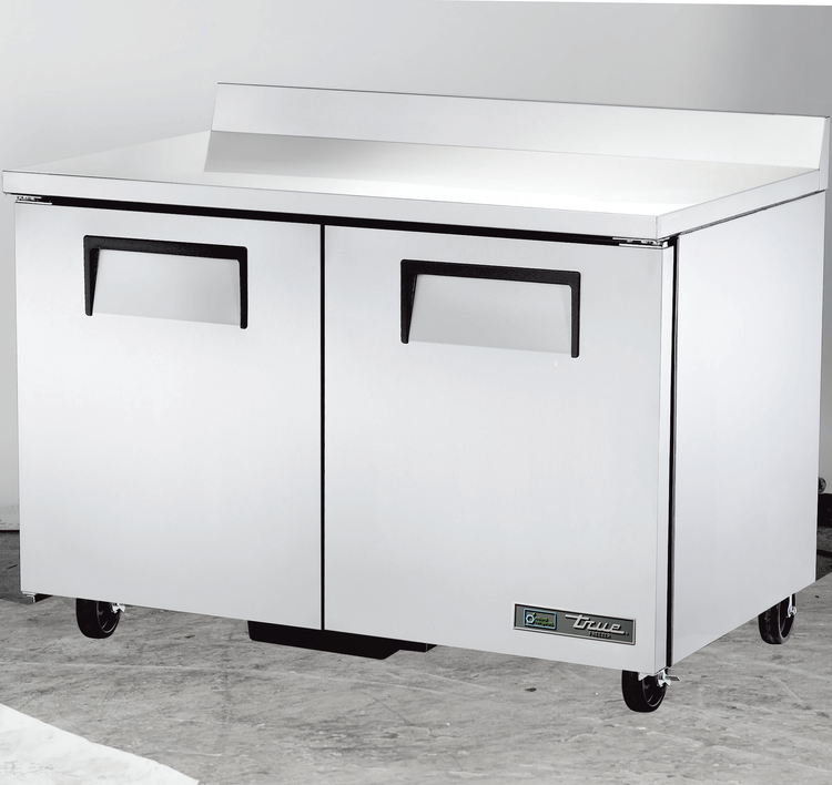 Product image #6 for True 48-Inch Two-Section Stainless Steel Worktop Freezer with Solid Doors and Rear-Mounted Self-Contained Refrigeration