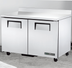 Thumbnail image #6 for True 48-Inch Two-Section Stainless Steel Worktop Freezer with Solid Doors and Rear-Mounted Self-Contained Refrigeration