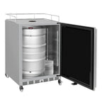 Thumbnail image #2 for Beverage Factory Kegco V24OSSR-2 Outdoor-Rated Dual-Faucet Kegerator, Built-In or Freestanding, Stainless Cabinet, 2-Keg Capacity