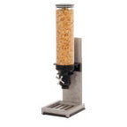 Thumbnail image #1 for Cal-Mil Aspen 3584-1-110 Countertop Cereal Dispenser, 4.5L Plastic Cylinder, Turn-and-Serve, Rustic Pine Wood Base