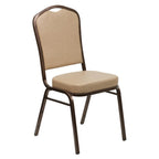 Thumbnail image #1 for Flash Furniture Hercules FD-C01-COPPER-TN-VY-GG Stacking Banquet Chair, Tan Vinyl Upholstery, Copper Vein Frame