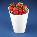 Thumbnail image #2 for G.E.T. MW64-W Dressing Crock, 64 oz, Round White Melamine, 6" Dia. x 8-3/4"H Case of 4
