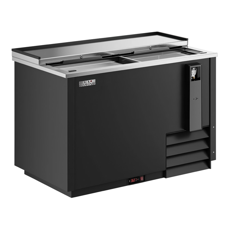 Product image #3 for Black Diamond USBC-50 50-Inch Flat Top Bottle Cooler, 14 Cu. Ft., 2 Lockable Sliding Lids