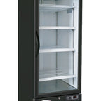 Thumbnail image #5 for Serv-Ware GF23B-HC 23 Cu. Ft. 1-Door Black Glass Merchandiser Freezer, Bottom-Mounted Self-Contained, -10°F to 0°F