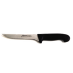 Thumbnail image #1 for Alegacy Foodservice Products PCB1286 Stiff Boning Knife, 6-Inch Molybdenum Stainless Steel Blade, Black ABS Handle Case of 6