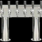 Thumbnail image #5 for Micro Matic USA Pro-Line DPT38PSS-PL Direct Draw Double-Pedestal Beer Conversion Tower, 8-Faucet, Air-Cooled Polished Stainless Steel
