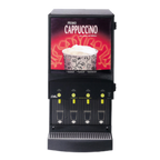 Thumbnail image #1 for Curtis CAFEPC4CS10000 Powder-Base Cappuccino Machine, 4-Station Dispensers, Automatic Water, 1,800 Watts