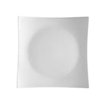 Thumbnail image #1 for CAC China Sushia SHA-8 9" Square Porcelain Plate, Super White Case of 2 Dozen