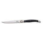 Thumbnail image #1 for CAC China SKP3-03PF Steak Knife, 4-1/2"L, Slim Euro Style, Pointed Tip, Full Tang, Plastic Handle Case of 24 Dozen