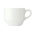Thumbnail image #1 for Libbey Slenda 950002507 9 oz Stackable Porcelain Tea Cup, White