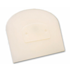 Thumbnail image #1 for Matfer Bourgeat 112840 Straight-Cut Plastic Dough Scraper, 4-3/4"L x 3-3/4"W