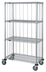 Thumbnail image #4 for Quantum 36-Inch x 18-Inch x 69-Inch Mobile Enclosure Wire Shelving Cart with 4 Shelves, Chrome Plated Finish