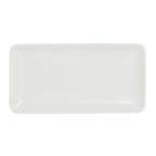 Thumbnail image #1 for Steelite Anfora, Sedona White A900P215 Rectangular Fully Vitrified China Platter, 12" x 6-1/4", Matte White 1 Dozen