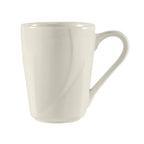 Thumbnail image #1 for Tuxton China San Marino ASU-080 8 oz Ceramic Coffee Mug, Pearl White Case of 2 Dozen