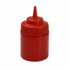 Thumbnail image #1 for Libertyware SB08WR 8 oz Red Wide-Mouth Heavy-Duty Plastic Squeeze Bottle Case of 6 Dozen