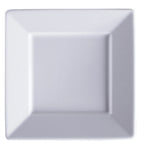 Thumbnail image #1 for G.E.T. Corona, Zen PA1101972024 Porcelain Square Plate, 9", Rolled Edge, Bright White Dozen Case of 2 Dozen