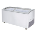 Thumbnail image #1 for Excellence Commercial Products VB-7HC Commercial Ice Cream Chest Freezer, 18.5 cu. ft., 2 Sliding Curved Glass Doors