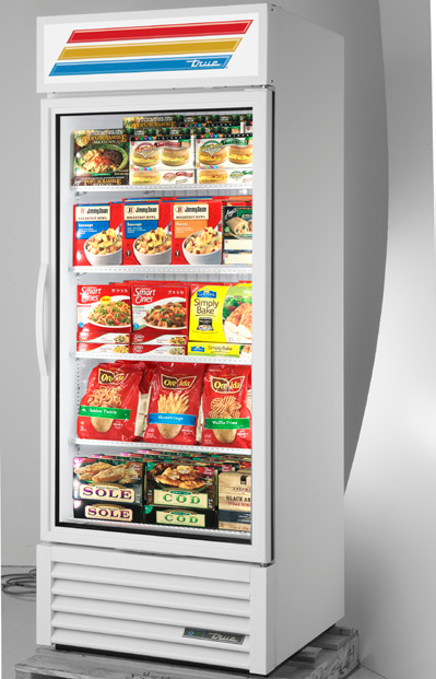 Product image #5 for True 30-Inch One-Section Glass Door Freezer Merchandiser with Hinged Door